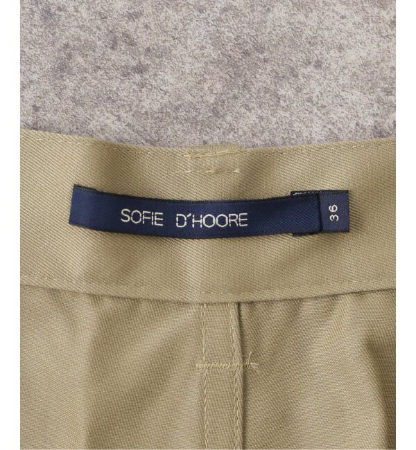 IENA「SOFIE D'HOORE/ソフィードール cotton pt パンツ PASADENA」|スラックス|