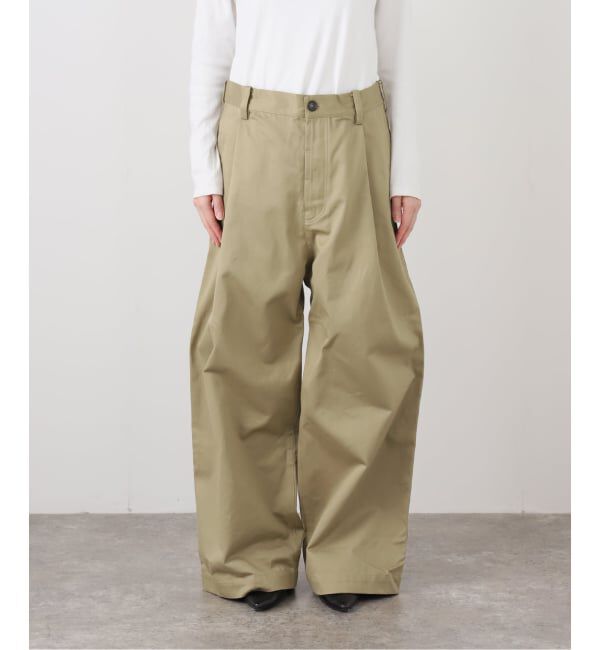 IENA「SOFIE D'HOORE/ソフィードール cotton pt パンツ PASADENA」|スラックス|