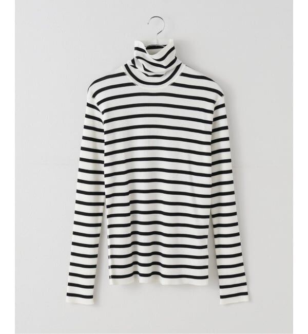 IENA「Maison IENA 別注 Raspail/ラスパイユ WOOL RIB タートルネック RB-290」|ニット・セーター|ナチュラル A