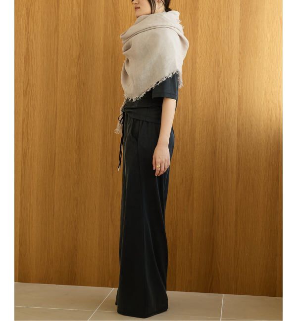 IENA LA BOUCLE「《予約》ASAUCE MELER/アソースメレリネンガーゼストール AM26SST31」|ストール|