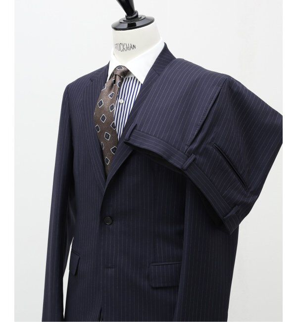 EDIFICE「【CANONICO / カノニコ】CFT 3ボタン ストライプ」|スーツ|ネイビー A