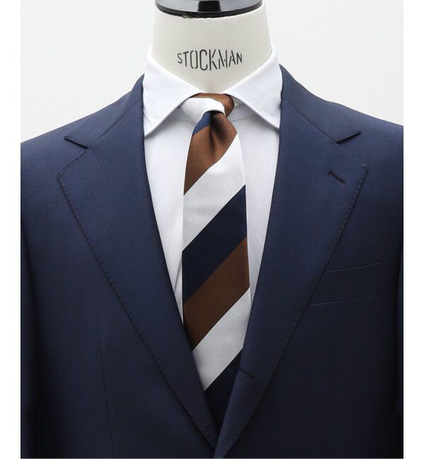 EDIFICE「PB ボールドレジメンタル タイ」|ネクタイ・蝶ネクタイ|ブラウン