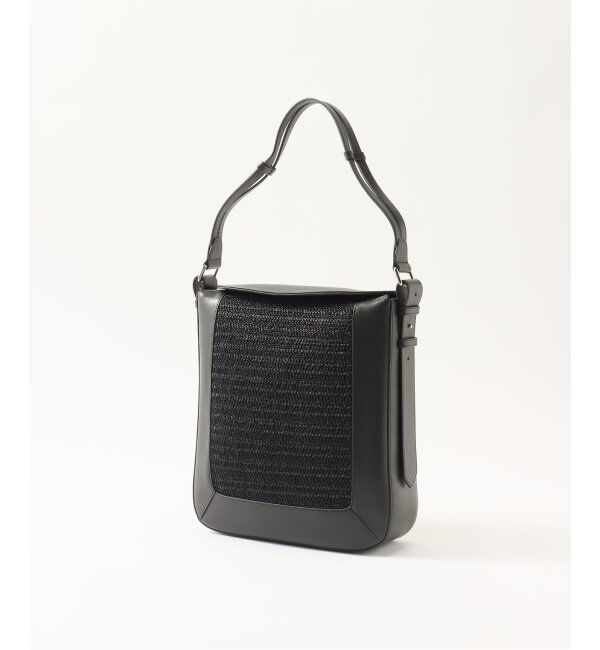 EDIFICE「【LAvenir / ラ・ヴェニール】Mael Square Shoulder Bag Mesh」|ショルダー・メッセンジャー|ブラック