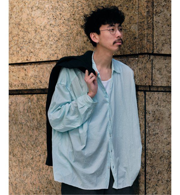 EDIFICE「Kanemasa Phil. (カネマサ フィル) 別注 46ゲージ Artisan L/S Shirts」|シャツ・ブラウス|サックスブルー B
