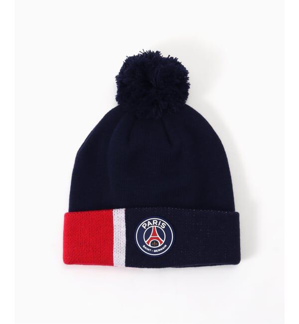 Paris Saint-Germain「【Paris Saint-Germain 】WEEPLAY BONNET POMPON PSG K」|ニット帽|ネイビー