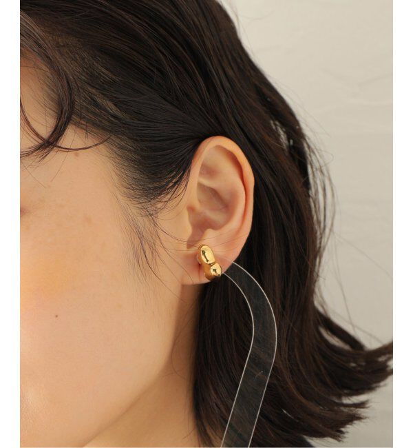 journal standard L'essage「【AGMES/アグメス】SMALL BUBBLE HOOPS GOLD VERMEIL：ピアス」|ピアス|