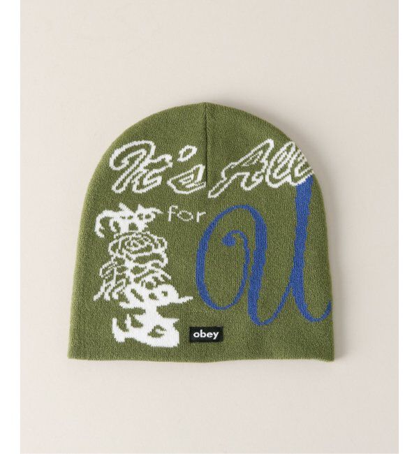 Oriens JOURNAL STANDARD「【OBEY / オベイ】 ALL FOR YOU BEANIE 1000302 20」|ニット帽|グリーン