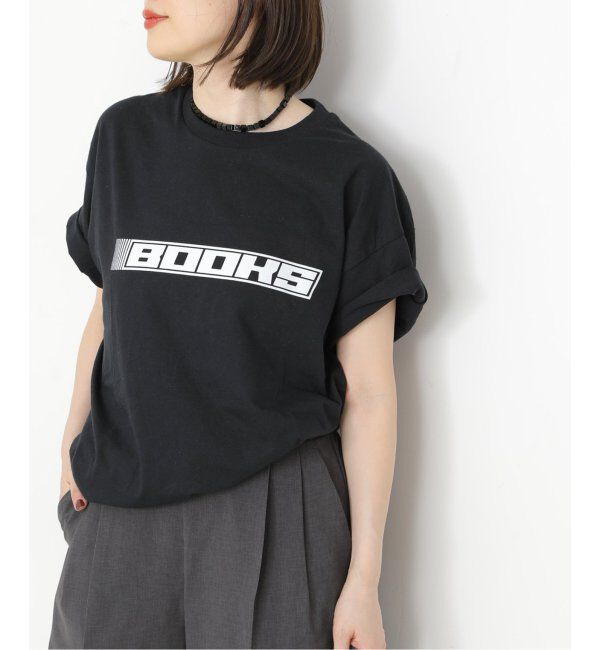 journal standard L'essage「【Pacific BOOKS 】Nascar BLACK t-shirts：Tシャツ」|Tシャツ・カットソー|