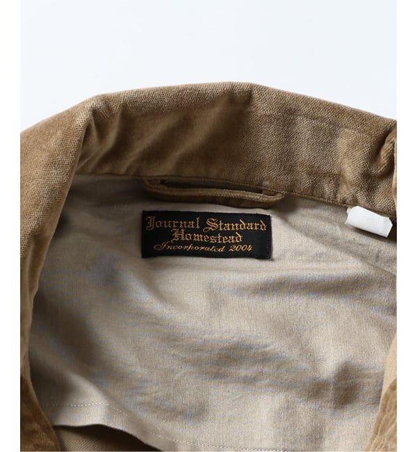 J.S.Homestead「J.S.Homestead / ベルベティーン ファティーグ シャツ」|シャツ・ブラウス|