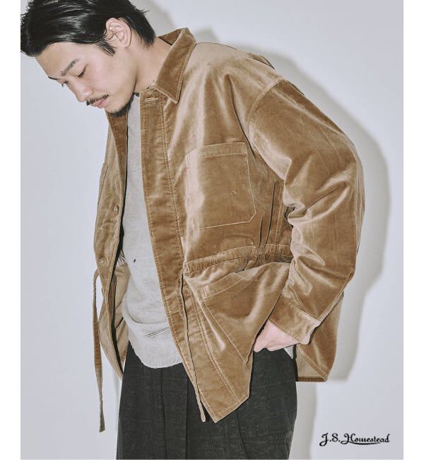 J.S.Homestead「J.S.Homestead / ベルベティーン ファティーグ シャツ」|シャツ・ブラウス|
