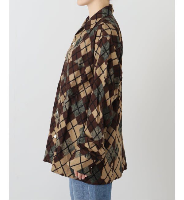 JOURNAL STANDARD「【NOMARHYTHM TEXTILE】 Argyle Open Collar Shirt」|シャツ・ブラウス|
