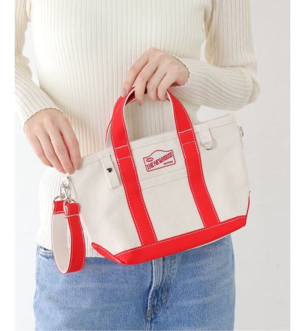 journal standard L'essage「【THE NEWHOUSE】 BABY LEON TOTE:トートバッグ」|トートバッグ|レッド