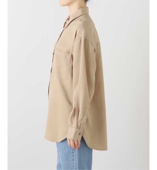 JOURNAL STANDARD relume「Dyedツイルオーバーサイズシャツ」|シャツ・ブラウス|
