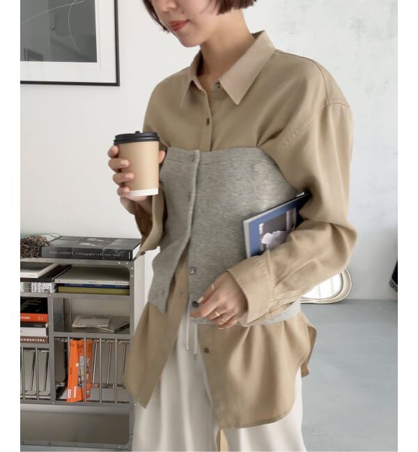 JOURNAL STANDARD relume「Dyedツイルオーバーサイズシャツ」|シャツ・ブラウス|