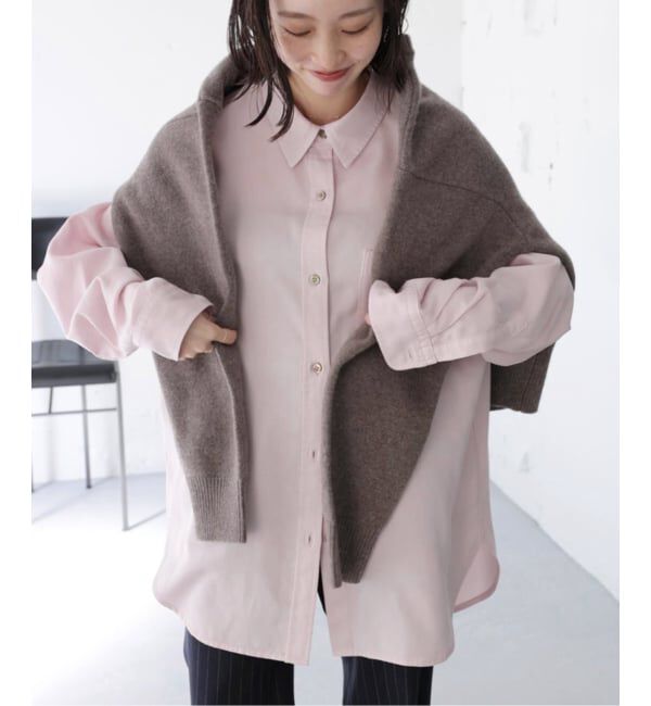 JOURNAL STANDARD relume「Dyedツイルオーバーサイズシャツ」|シャツ・ブラウス|