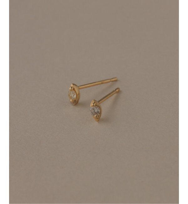 Lilas by Spick&Span「プチマーキスダイヤピアス K18（両耳）」|ピアス|ゴールド