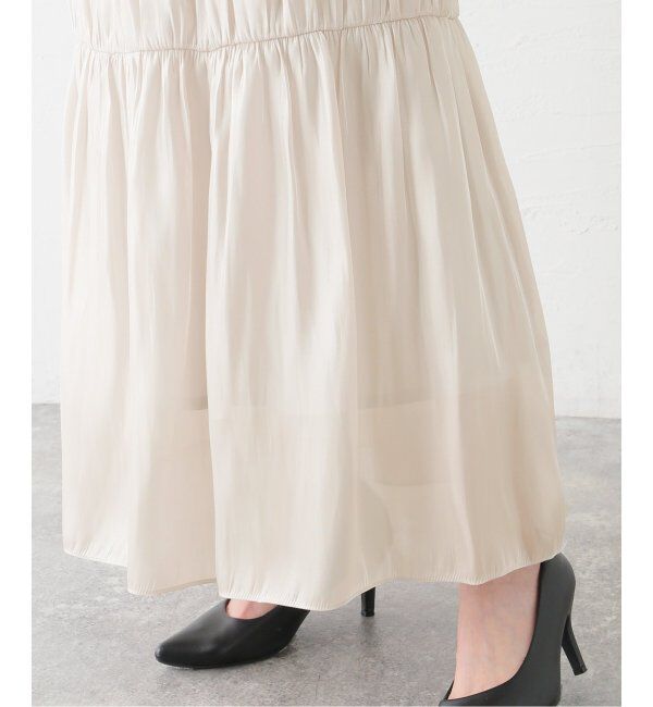 NOBLE「シアーブライトナローティアードスカート」|スカート|