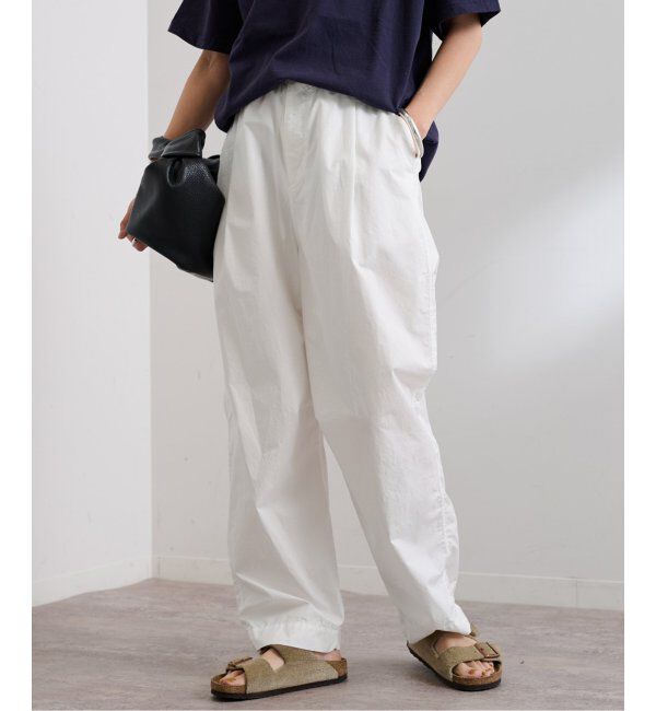 FRAMeWORK「コットンイージータックバレルパンツ」|その他|ホワイト