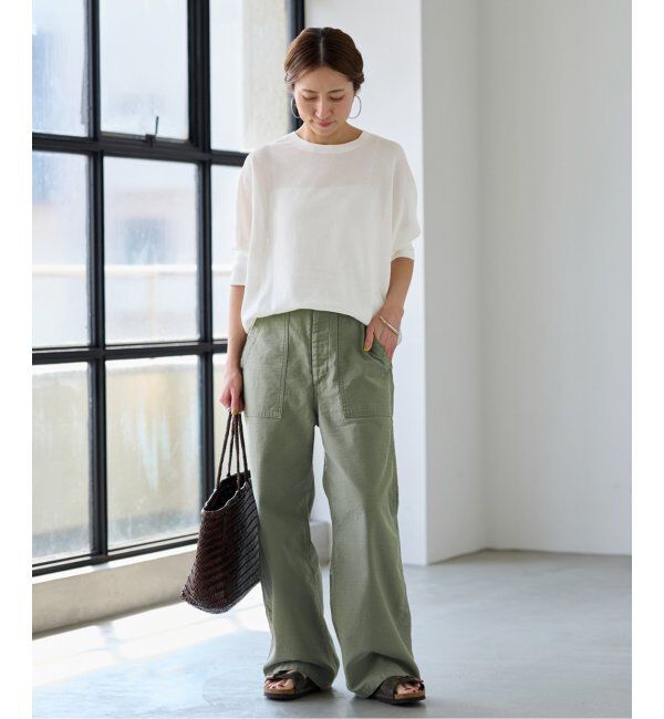 FRAMeWORK「≪追加≫バックサテンベイカーパンツ」|カーゴ|