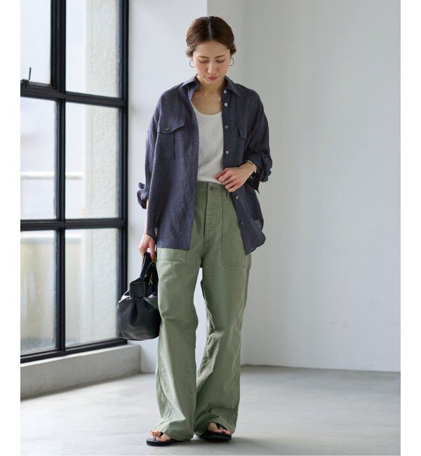 FRAMeWORK「≪追加≫バックサテンベイカーパンツ」|カーゴ|