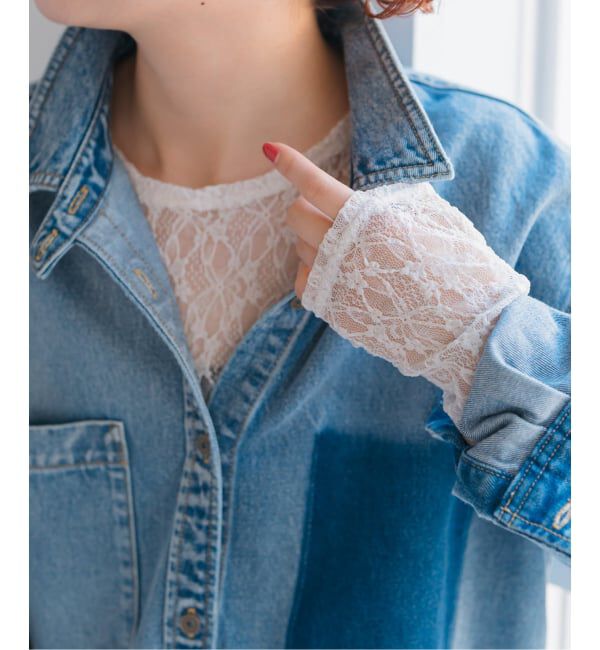 Spick and Span「ストレッチレースクルーネックプルオーバー」|Tシャツ・カットソー|