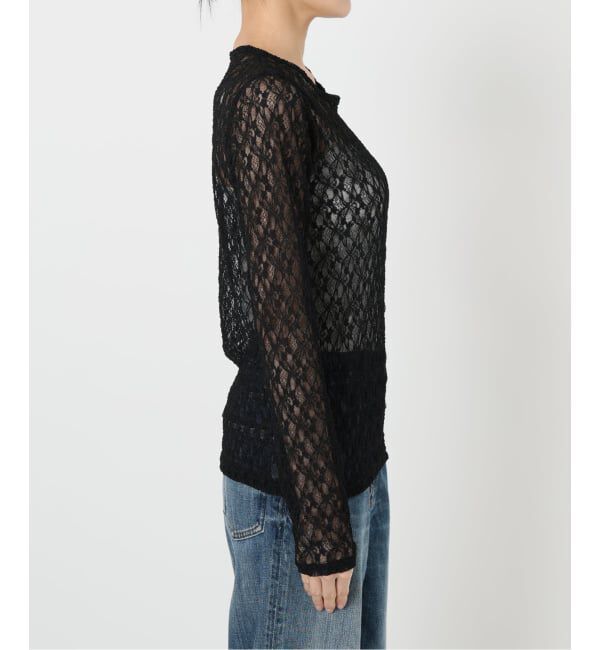 Spick and Span「ストレッチレースクルーネックプルオーバー」|Tシャツ・カットソー|