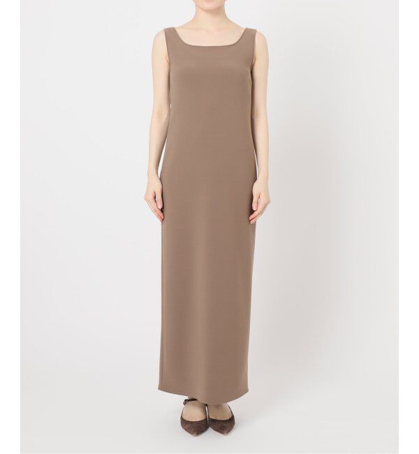 NOBLE「【洗える】ニットライクジョーゼット2wayワンピース」|ワンピース|