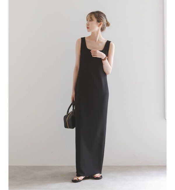 NOBLE「【洗える】ニットライクジョーゼット2wayワンピース」|ワンピース|