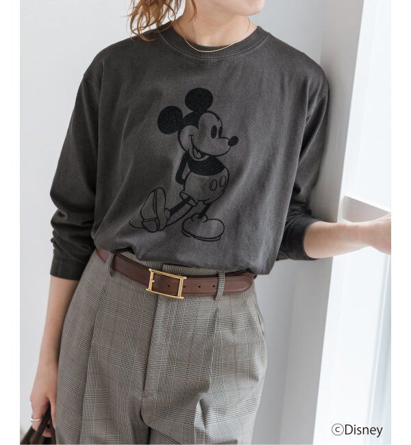 Spick and Span「GOOD ROCK SPEED / グッドロックスピード 別注 / ミッキー / ロンT」|Tシャツ・カットソー|ブラック A