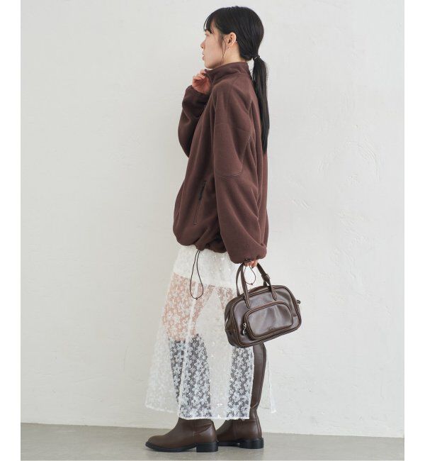 U by SPICK&SPAN「フラワーチュールシアースカート」|スカート|