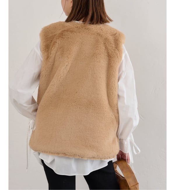 U by SPICK&SPAN「LANCER/ランサー  クルーネック ベスト」|ダウンベスト・ベスト|