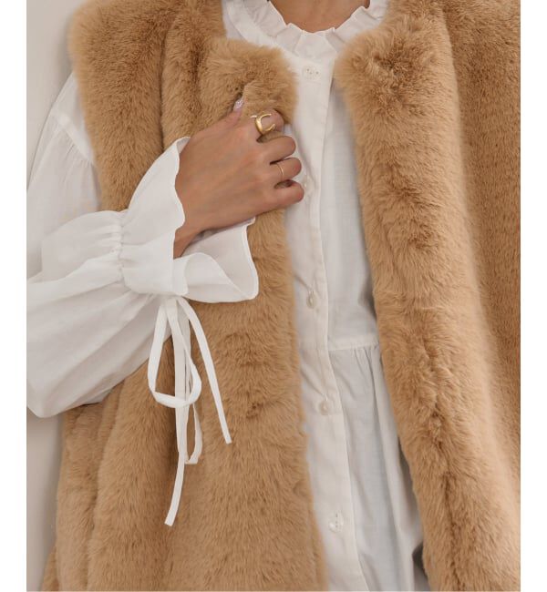 U by SPICK&SPAN「LANCER/ランサー  クルーネック ベスト」|ダウンベスト・ベスト|