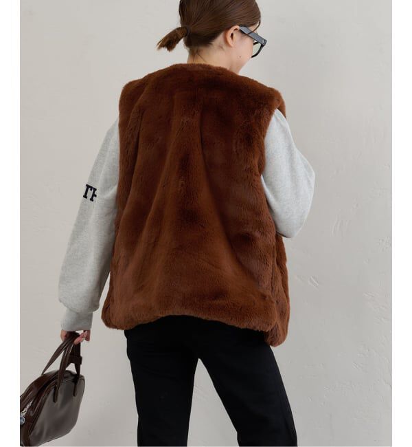 U by SPICK&SPAN「LANCER/ランサー  クルーネック ベスト」|ダウンベスト・ベスト|