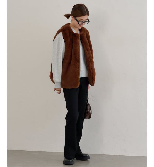 U by SPICK&SPAN「LANCER/ランサー  クルーネック ベスト」|ダウンベスト・ベスト|