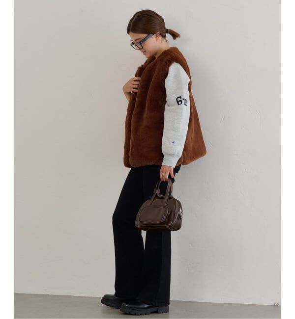 U by SPICK&SPAN「LANCER/ランサー  クルーネック ベスト」|ダウンベスト・ベスト|