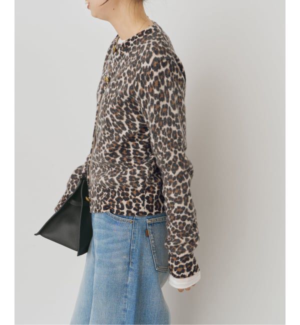 Spick and Span「レオパードプリントニットカーディガン」|カーディガン|