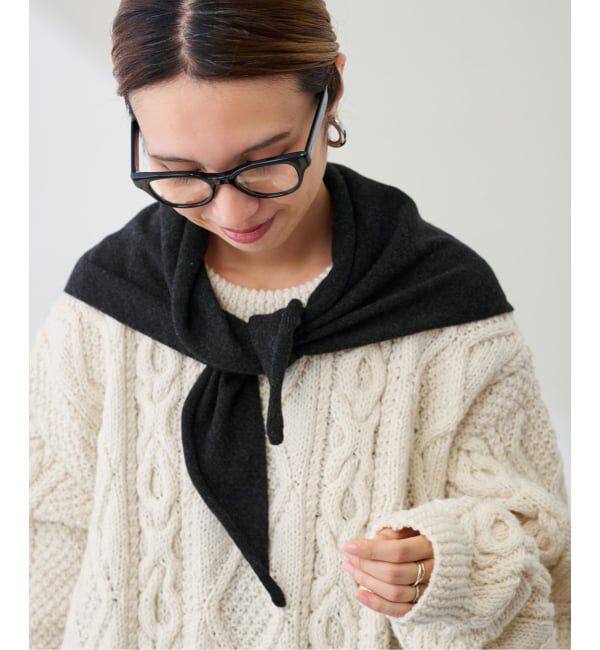 FRAMeWORK「William Bruntonトライアングルスカーフ」|バンダナ・スカーフ|グレー