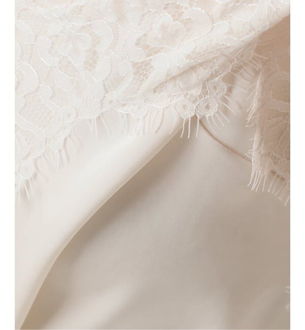 NOBLE「《追加予約》リバーレーストリミングサテンキャミソール」|キャミソール|