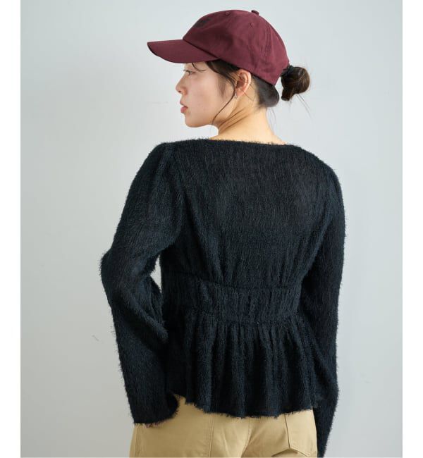 U by SPICK&SPAN「《予約》シアーシャギースクエアネックブラウス」|シャツ・ブラウス|