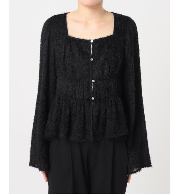 U by SPICK&SPAN「《予約》シアーシャギースクエアネックブラウス」|シャツ・ブラウス|