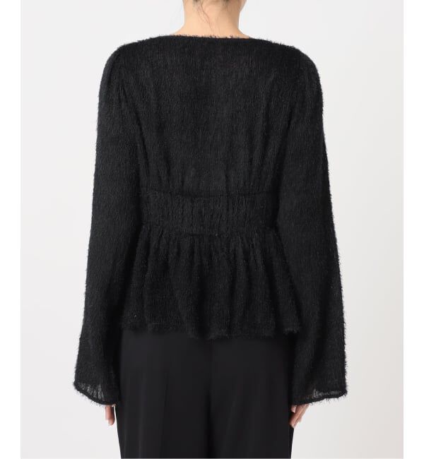 U by SPICK&SPAN「《予約》シアーシャギースクエアネックブラウス」|シャツ・ブラウス|