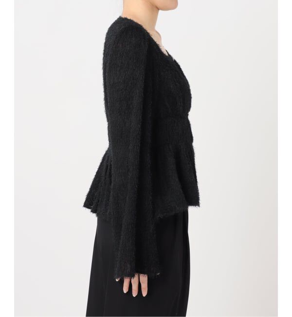 U by SPICK&SPAN「《予約》シアーシャギースクエアネックブラウス」|シャツ・ブラウス|