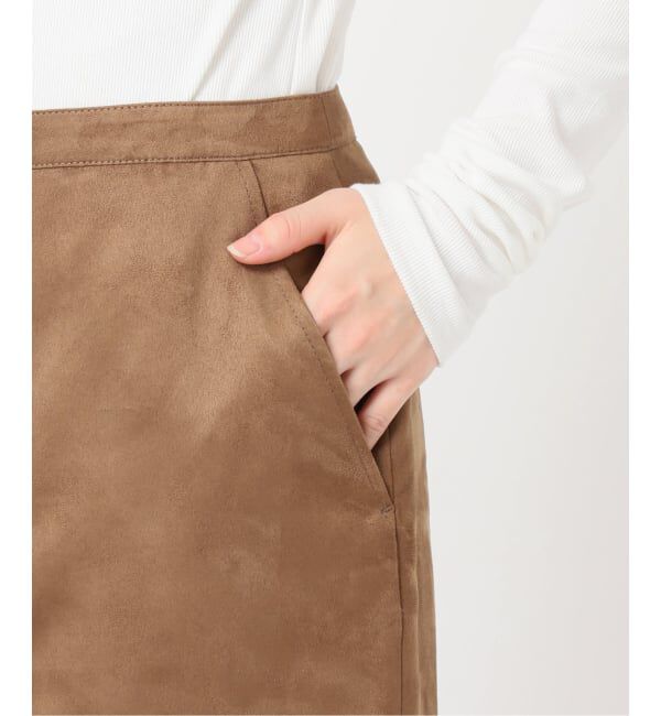 U by SPICK&SPAN「《予約》フェイクスエードバックスリットスカート」|スカート|