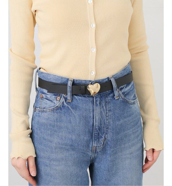  「【LEFIJE/レフィエ】ハートバックル レザーベルト」|ベルト|