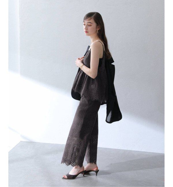  「《追加》【洗える】ウォッシャブルレースキャミトップス」|シャツ・ブラウス|