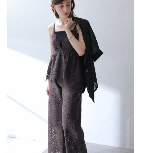  「《追加》【洗える】ウォッシャブルレースキャミトップス」|シャツ・ブラウス|