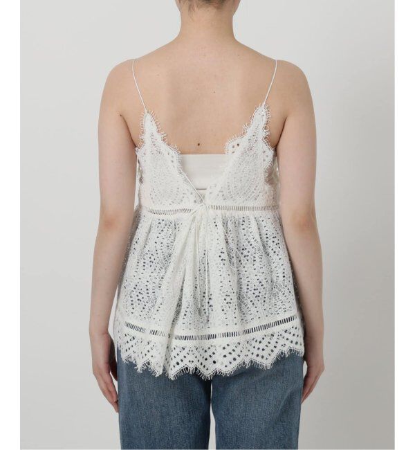  「《追加》【洗える】ウォッシャブルレースキャミトップス」|シャツ・ブラウス|