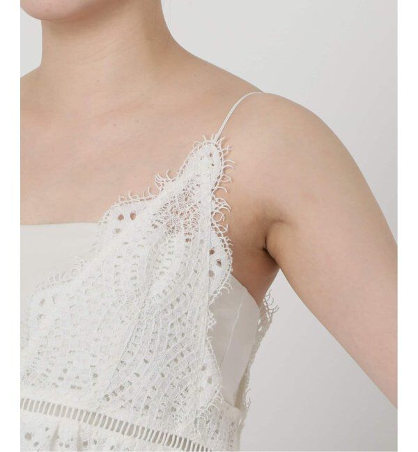  「《追加》【洗える】ウォッシャブルレースキャミトップス」|シャツ・ブラウス|