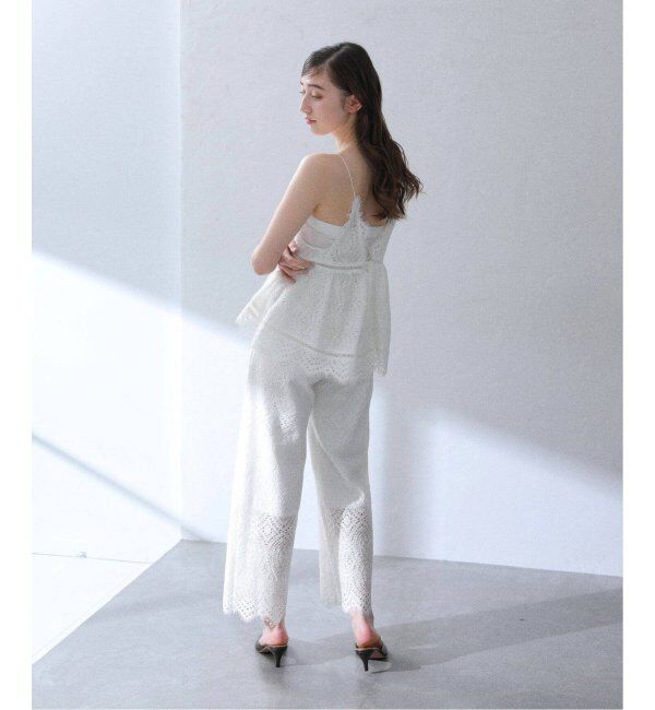  「《追加》【洗える】ウォッシャブルレースキャミトップス」|シャツ・ブラウス|