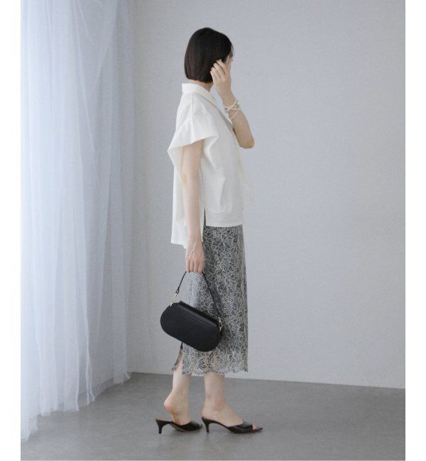  「【洗える】ストレッチシャツ」|シャツ・ブラウス|